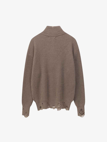 Cozy Cat Graphic Knit Sweater for Casual Wear 