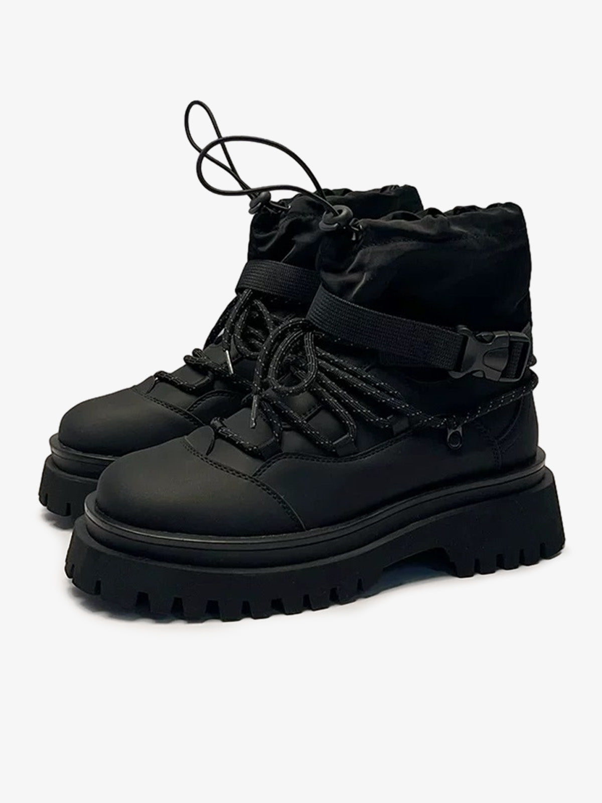 Patchwork Color Block Martin Boots