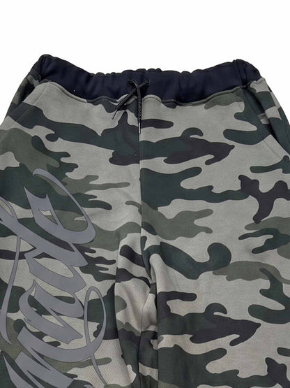 Fur Hood Cardigan Camouflage Set
