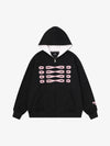 Napoleon Cord Embroidery Polka Dot Zip-Up Hoodie