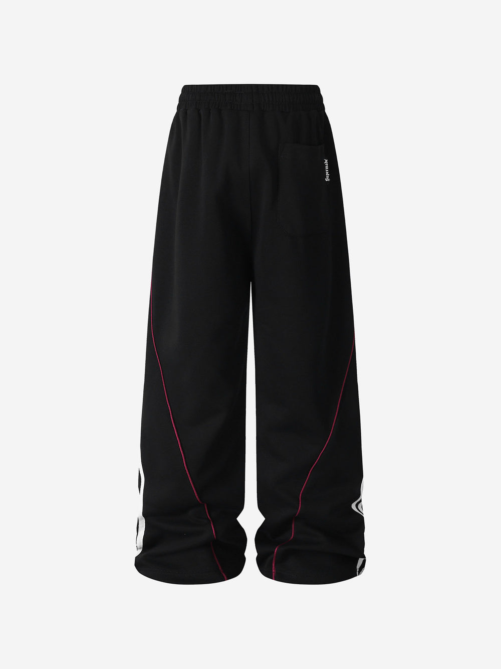 Contrast Stripe Wide-Leg Track Pants