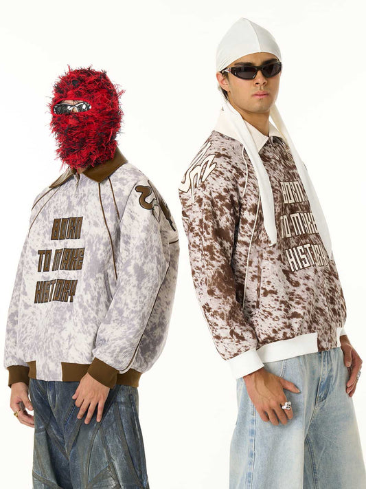Trendy Bomber Jacket with Unique Design for Men - Perfect for Casual and Streetwear Styles 