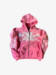 American Retro 3D Printed Zip-Up Sweatshirt