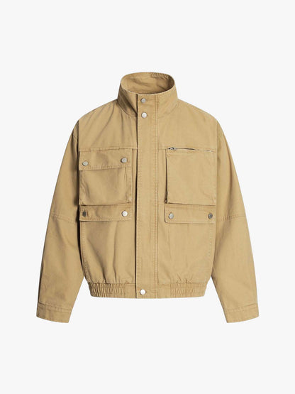 Utility Pocket Detail Snap Button Jacket
