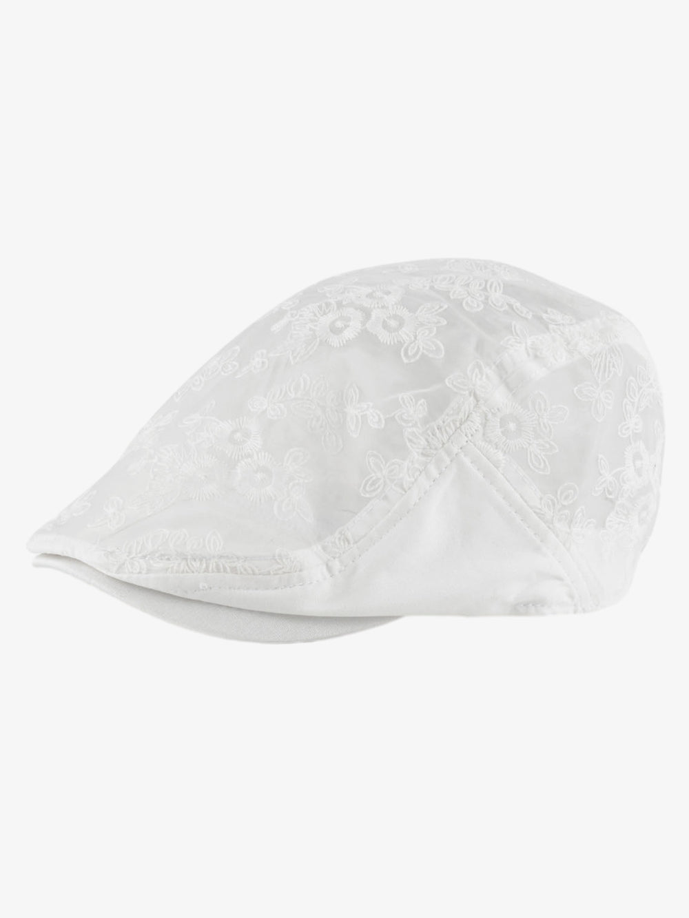 Embroidered Mesh Beret