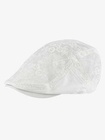 Embroidered Mesh Beret