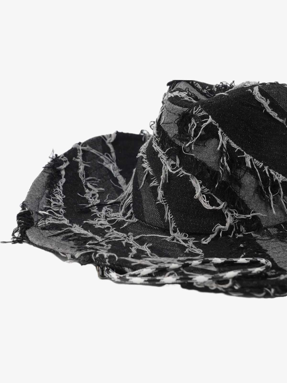 Distressed Patchwork Cowboy Hat 