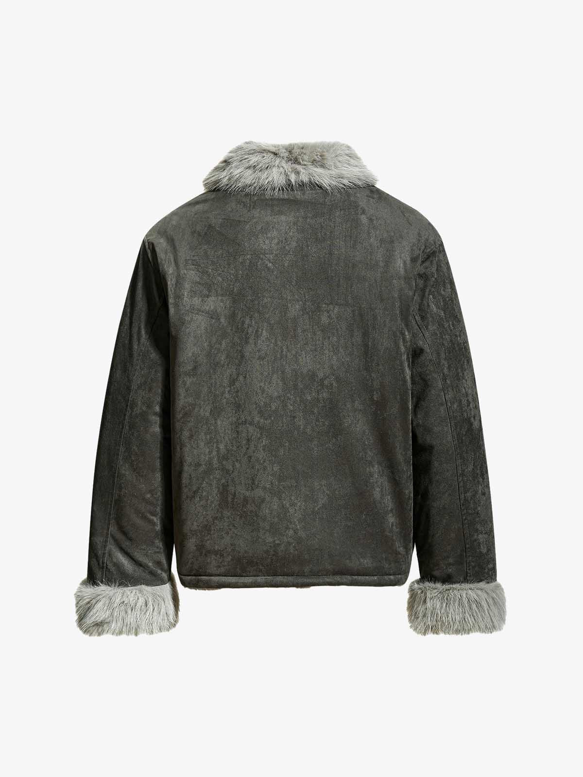 Stylish Faux Fur Trimmed Jacket for Winter Warmth and Fashion 