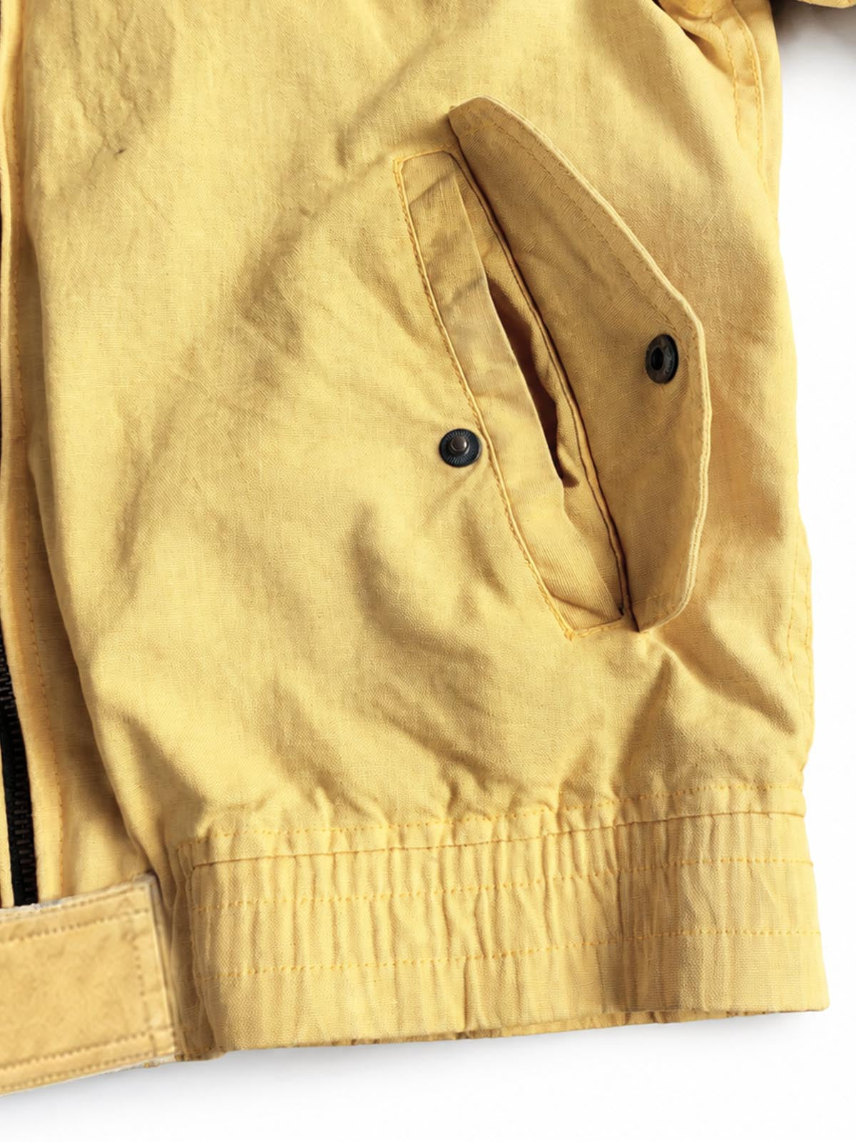Graphic Patch Contrast-Collar Jacket