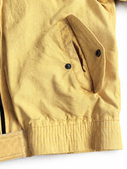 Graphic Patch Contrast-Collar Jacket