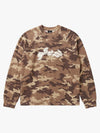 Desert Camo Puff Graphic Waffle Long Sleeve Tee