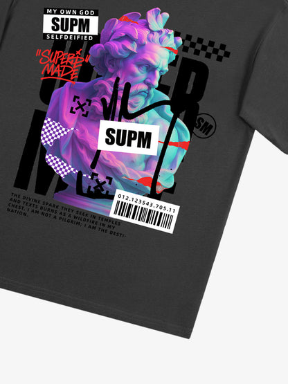 Unique Graphic T-Shirt with Bold Artistic Design for Men 