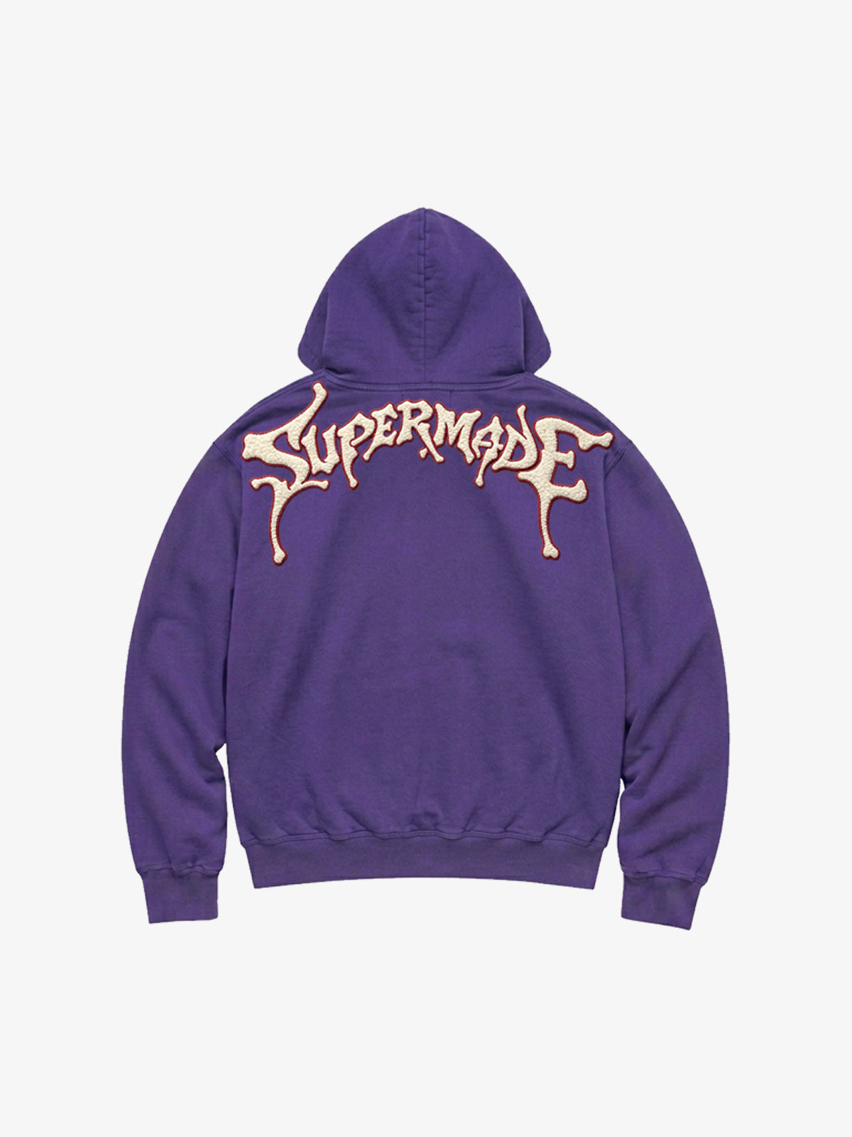 Skeleton Terry Embroidered Graphic Zip Hoodie