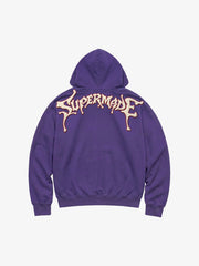 Skeleton Terry Embroidered Graphic Zip Hoodie
