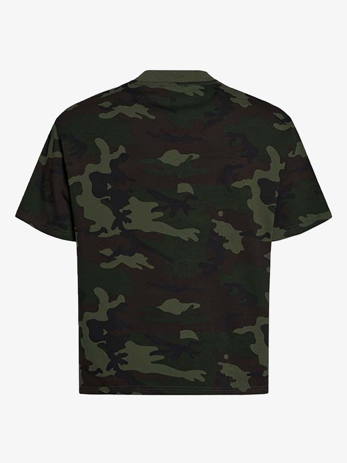 Camouflage Script Logo Graphic T-Shirt 