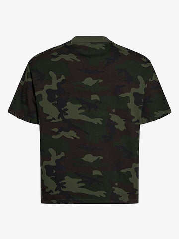 Camouflage Script Logo Graphic T-Shirt 