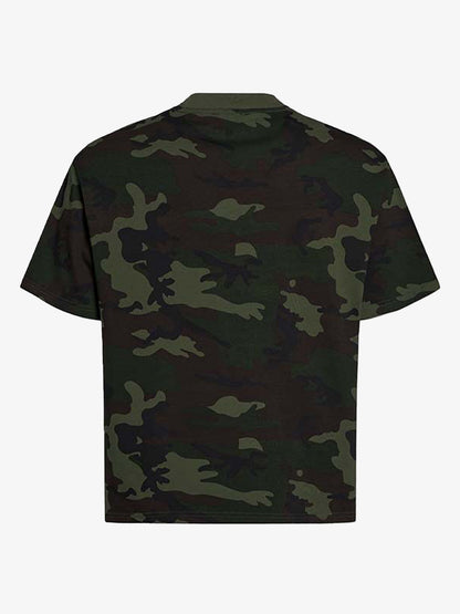 Cotton Camouflage Print T-Shirt with SuperMade Logo Design for Men and Women 