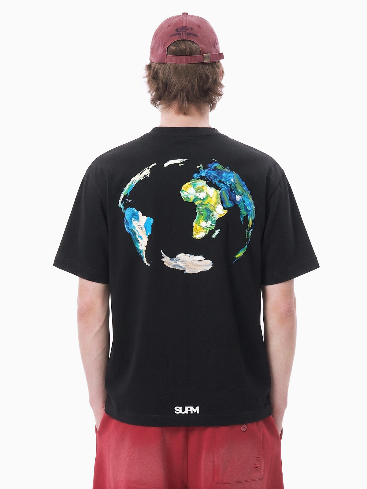 Graffiti Paint Drip Letter Print Oversized T-Shirt 