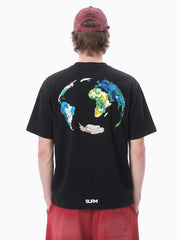Graffiti Paint Drip Letter Print Oversized T-Shirt 