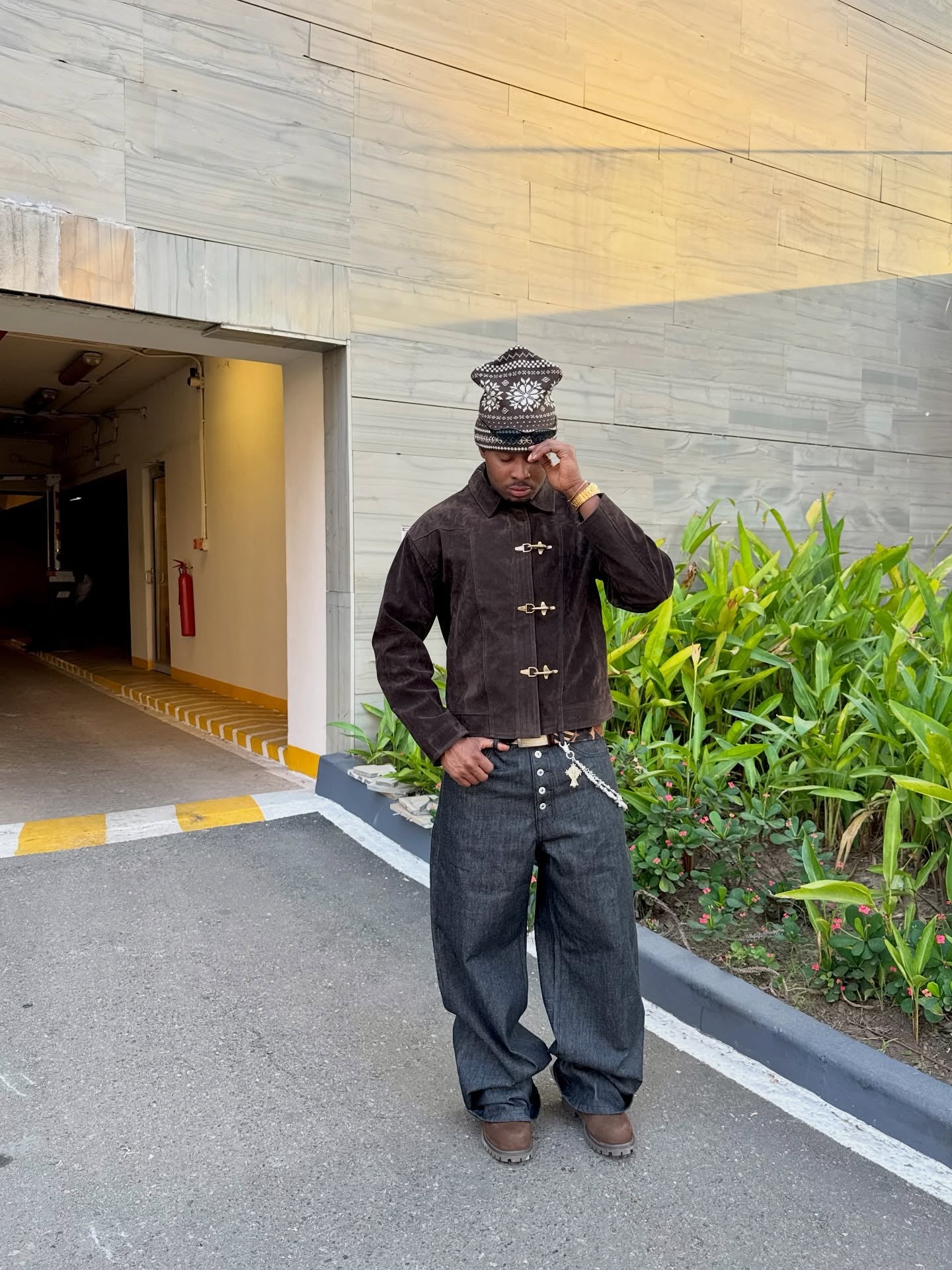 Retro Unique Metal Button Suede Lapel Bomber Jacket - 2538