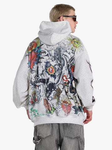 American Retro Hip-Hop All-Over 3D Print Hoodie