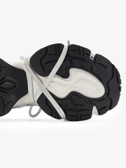Metallic Mesh Chunky Spring-Loaded Sneakers