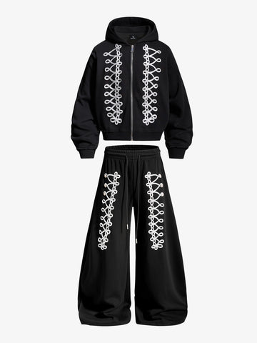 Napoleon Cord Embroidery Boxy Fit Set
