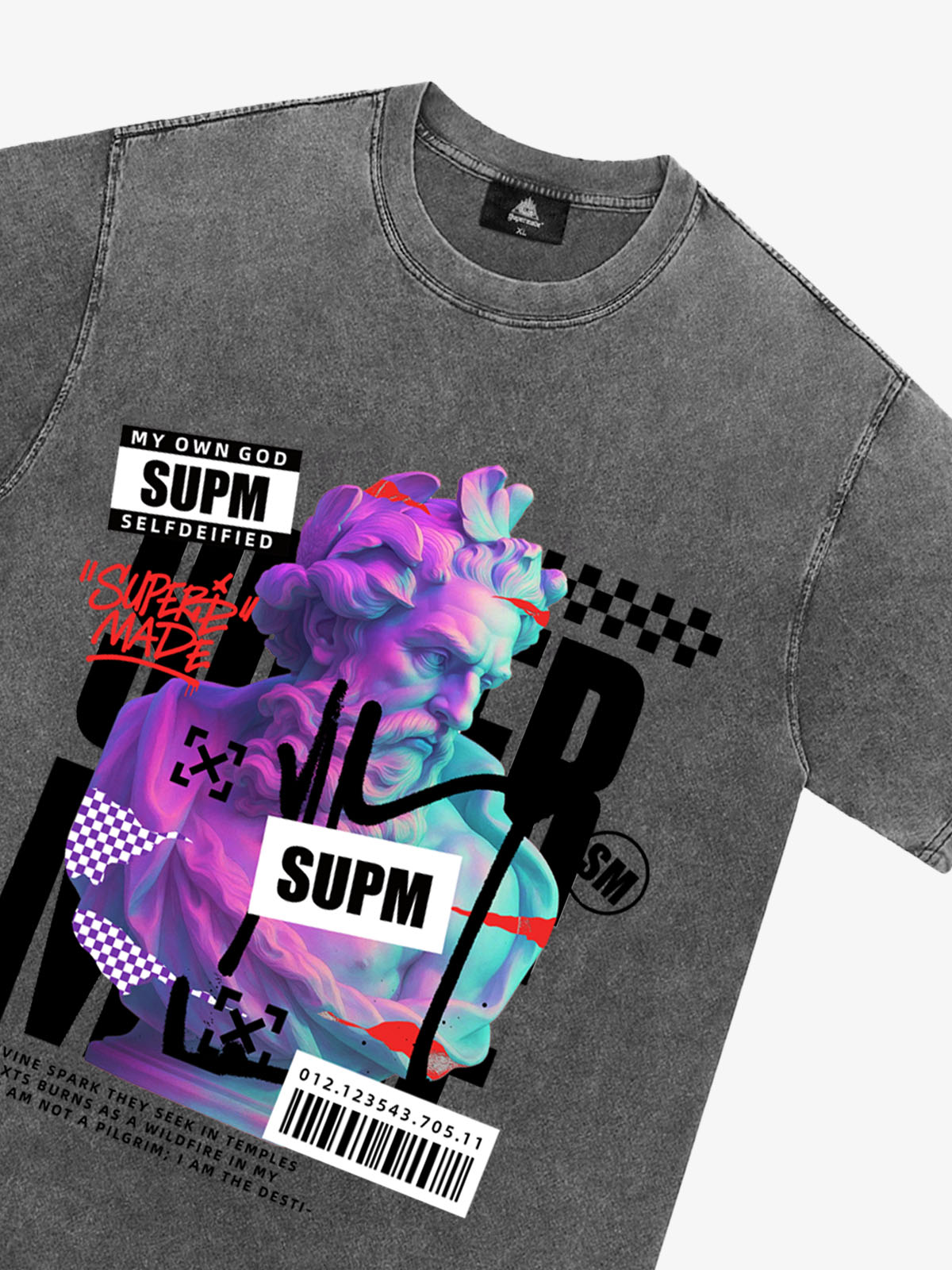 Unique Graphic T-Shirt with Bold Artistic Design for Men 