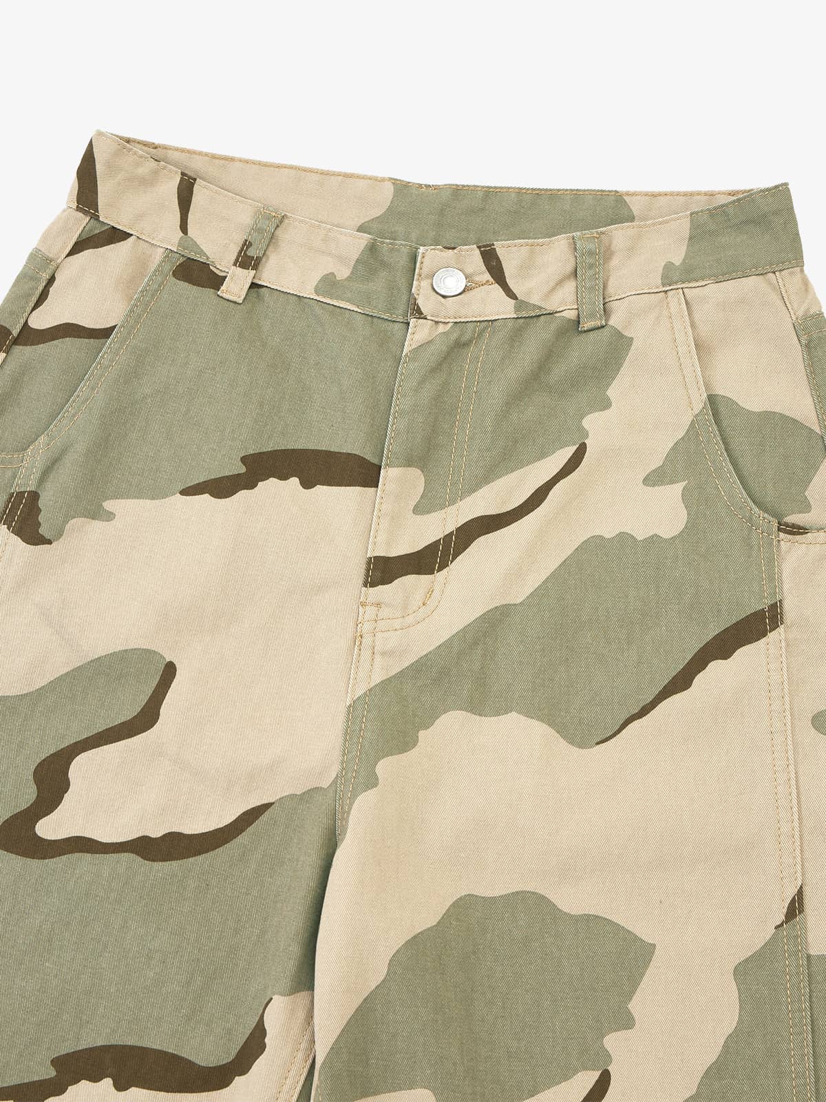 Camouflage Wide-Leg Trousers for Casual and Outdoor Adventures 