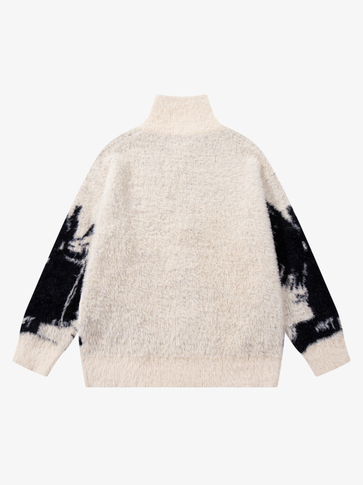 Street Subculture Angel Jacquard Cardigan Sweater 