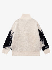 Street Subculture Angel Jacquard Cardigan Sweater 