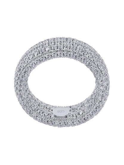 925 Sterling Silver Zircon Ring 