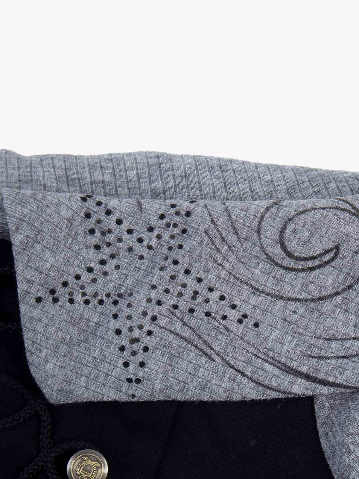 Thesupermade Napoleon Button Off-Shoulder Slim Fit Long Sleeve Top