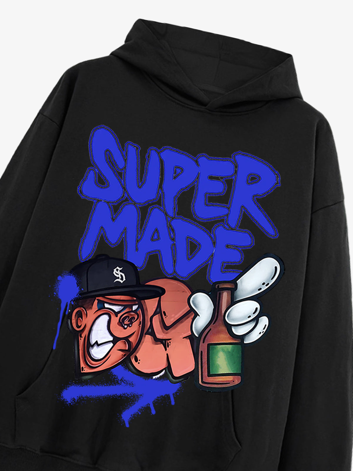 Stylish Graphic Hoodie with Bold Print Design for Casual Wear 