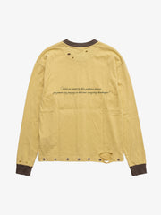 Devil Graphic Color Block Long Sleeve Tee