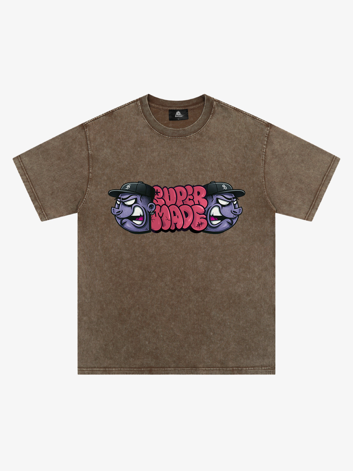 Supermade Graffiti Head Stylish Graphic T-Shirt 