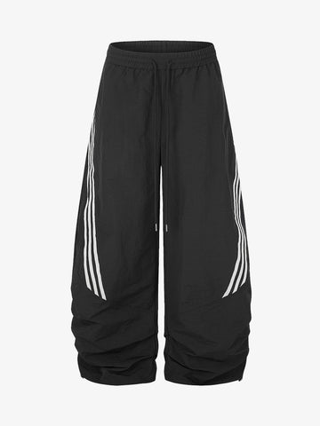 American Vintage-Style Striped Sweatpants