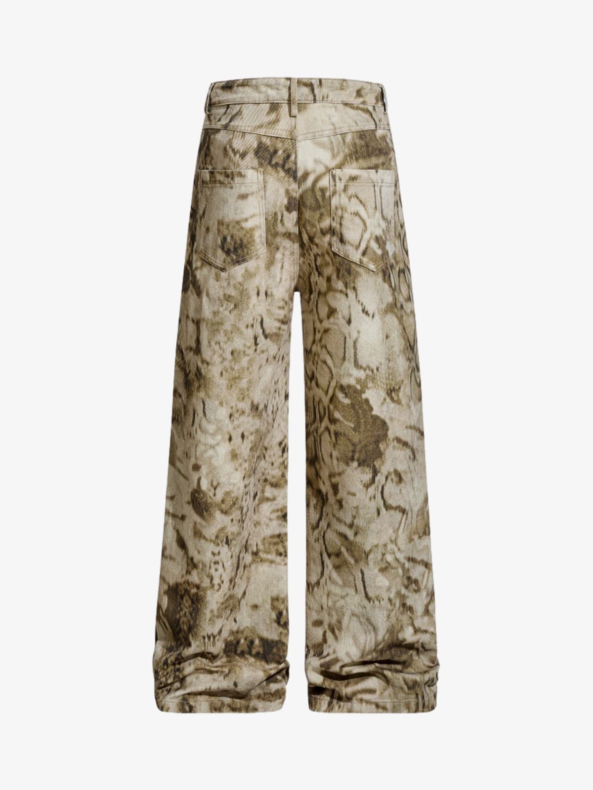 Vintage Washed Dirty Dye Wide-Leg Pants 