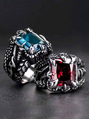 Gothic Claw Stone Open Ring 