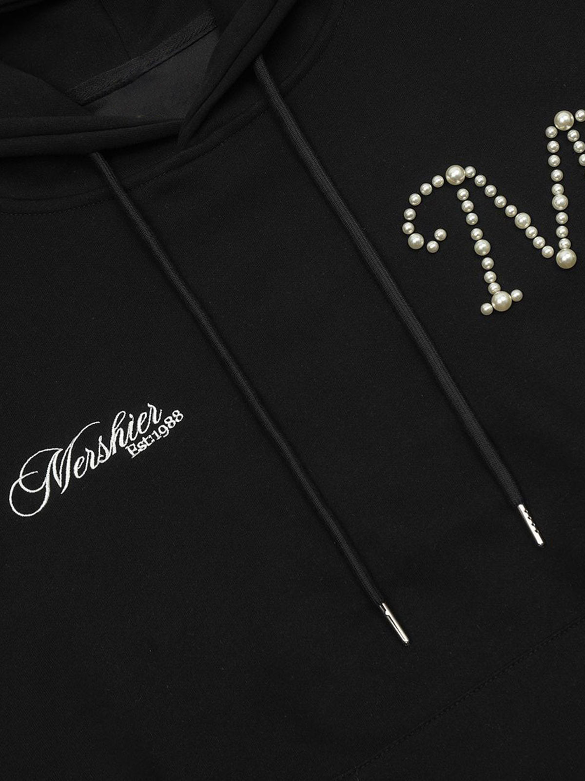 Retro Handmade Beaded Design Hoodie 