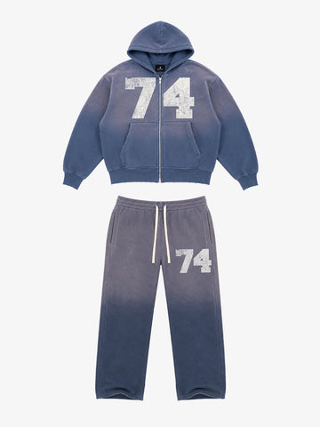 Ombré Number Graphic Matching Set