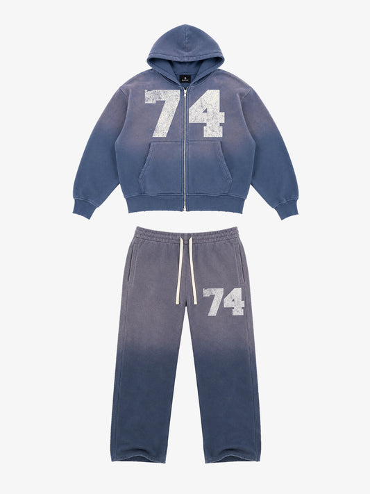 Ombré Number Graphic Matching Set