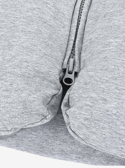 3D Bubble Curve Padded Zip Vest 