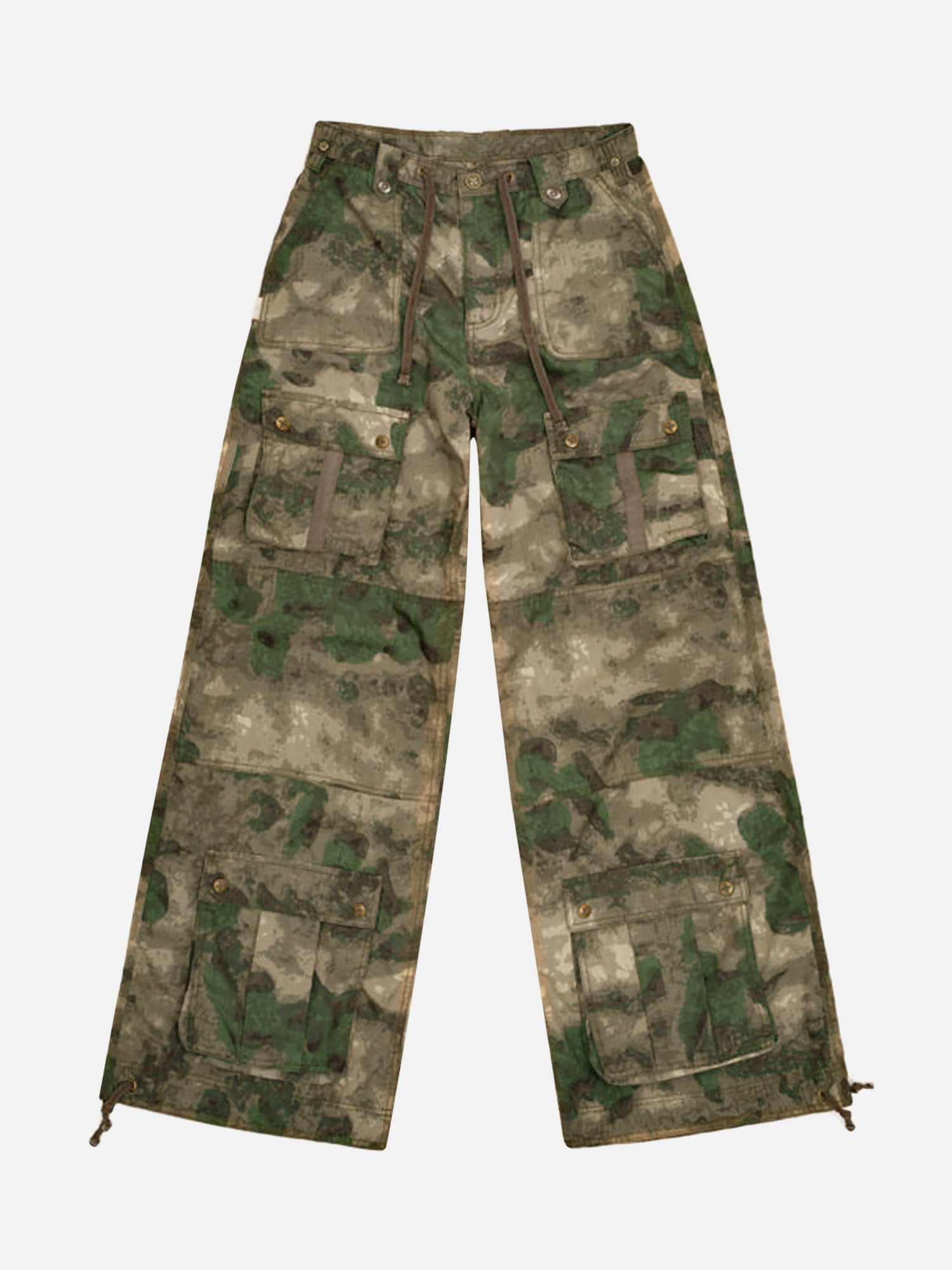 Thesupermade Viper Thermal Camouflage Hiking Pants Adjustable Wide Leg Pants