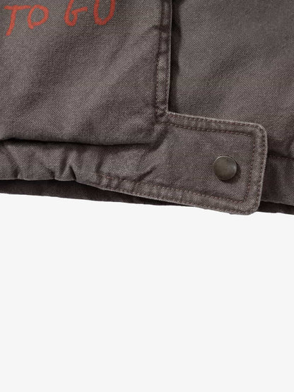 Winter-Ready Corduroy Jacket with Faux Fur Trim for Men 
