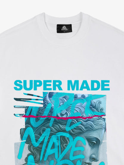 SUPERMADE Art graffiti pattern T-shirt 