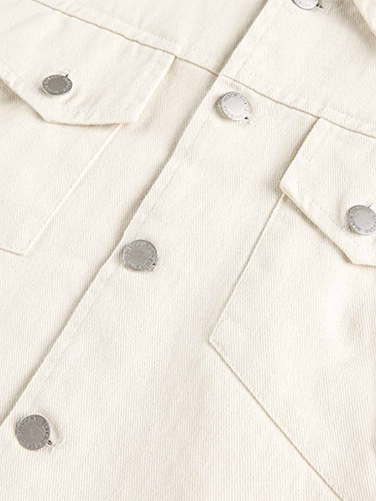 Panel Construction Button-Up Workwear Jacket