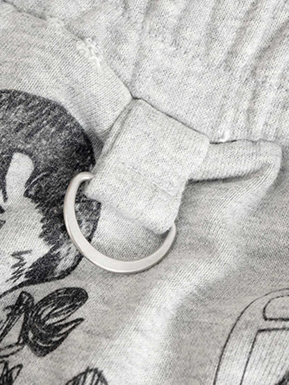 Graffiti Art Print Lounge Baggy Pants 