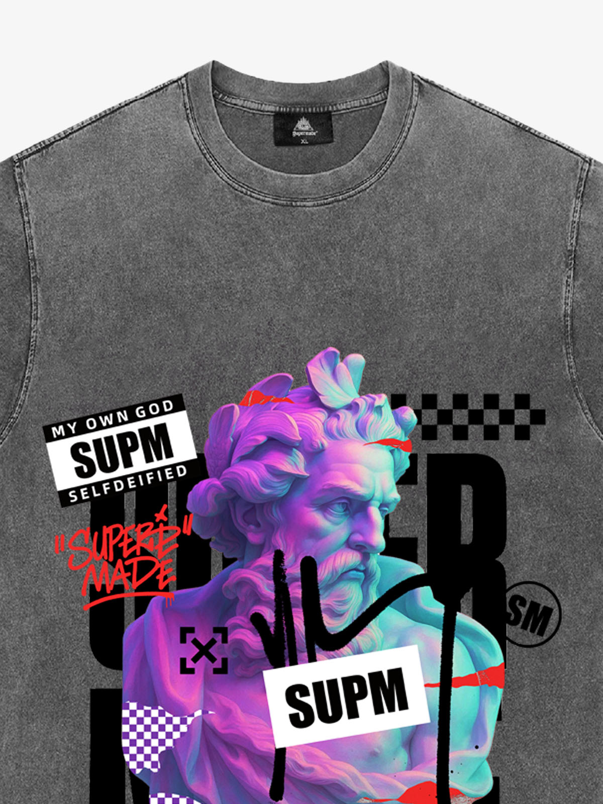 Unique Graphic T-Shirt with Bold Artistic Design for Men 