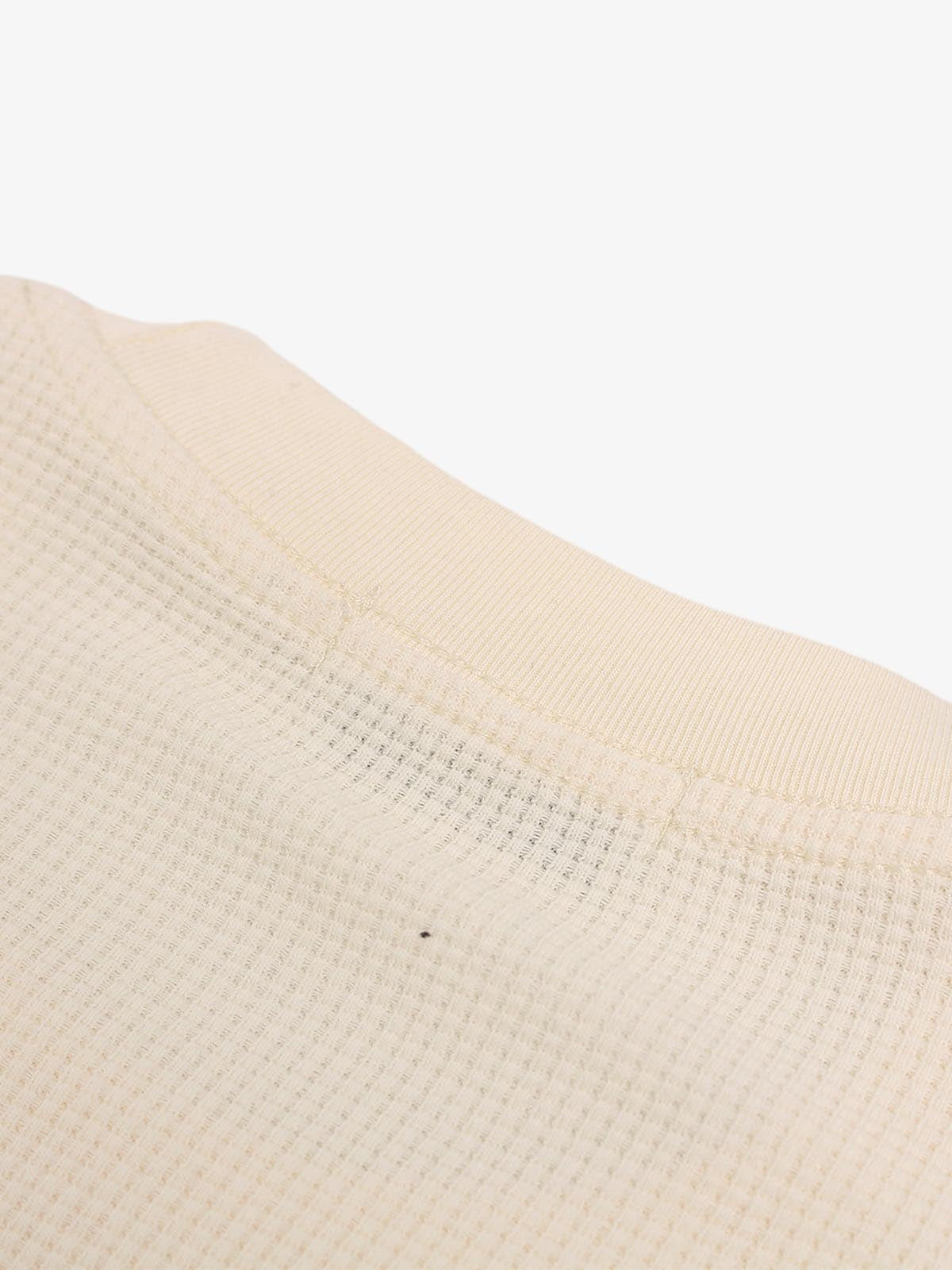 Cotton Waffle Knit Graphic T-Shirt with The Supermade Records Print for Men 